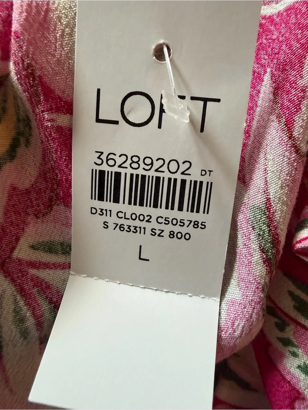 LOFT NWT Ruffle Front Tank Top Size L - Picture 2 of 2